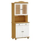 Cristaleira 4 Portas 2 Gavetas Rubi Carvalho/branco