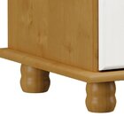 Cristaleira 4 Portas 2 Gavetas Rubi Carvalho/branco