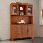 Cristaleira 4 Portas 3 Gavetas  Com Aplique 122 Cm 1279 Milan