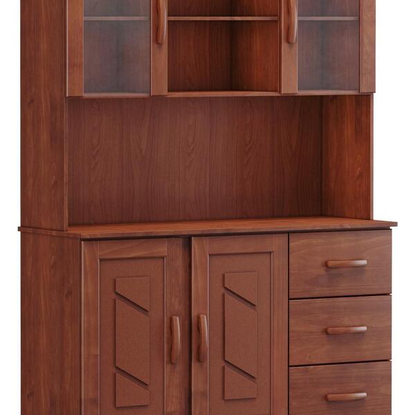 Cristaleira 4 Portas 3 Gavetas Cobre Imbuia 1265t - Finestra