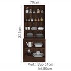 Cristaleira 4 Portas 70cm 12530 Unna Pln