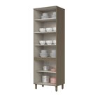 Cristaleira 4 Portas 71,5cm 100% Mdf Aurora Duna/cristal