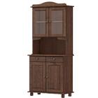 Cristaleira 4 Portas E Balcao 4 Portas Madeira Maciça Milani