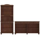 Cristaleira 4 Portas E Balcao 4 Portas Madeira Maciça Milani