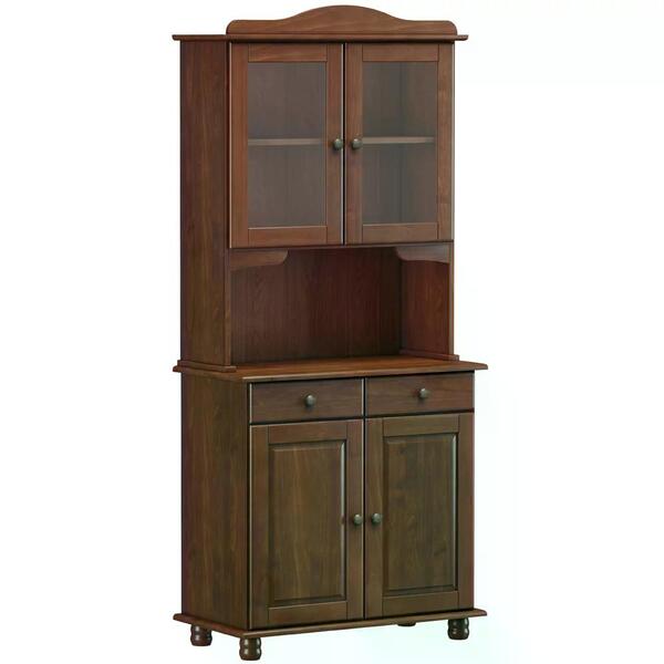 Cristaleira 4 Portas Madeira Maciça 8926 Rubi Cafe Fnt