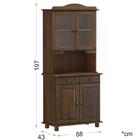 Cristaleira 4 Portas Madeira Maciça 8926 Rubi Cafe Fnt