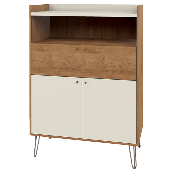 Cristaleira 4 Portas Pés De Ferro Style Líder Design