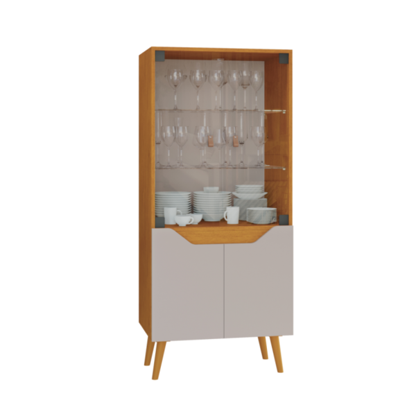 Cristaleira 4 Portas Plena Candian Jcm Movelaria Cinamomo-off