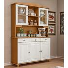 Cristaleira 5 Portas E 3 Gavetas Em Madeira Maciça - Teca/bra