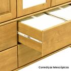 Cristaleira 5 Portas Estante Livreiro Madeira Maciça Milani S