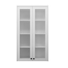 Cristaleira 80cm 2 Portas Com Vidro Cozinha Sevilha Branco Ar