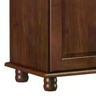 Cristaleira 8 Portas 4 Gavetas Madeira Maciça 8963 Rubi Café