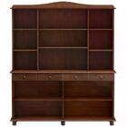 Cristaleira 8 Portas 4 Gavetas Madeira Maciça 8963 Rubi Café