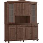 Cristaleira 8 Portas Estante Livreiro Madeira Maciça Milani S