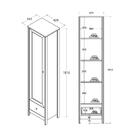 Cristaleira + Aparador Buffet Ditália E-962-r-626