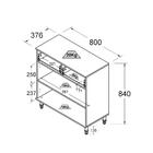 Cristaleira + Aparador Buffet Ditália E-963-r-629