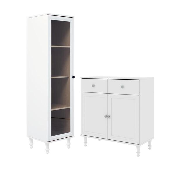 Cristaleira + Aparador Buffet Ditália E-963-r-629