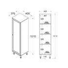 Cristaleira +aparador Ditália +kit Luz E-963-r-629