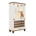 Cristaleira Adega Alta 2 Portas 1 Gavetas Tampo Base E Pés Em