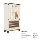 Cristaleira Adega Alta 2 Portas 1 Gavetas Tampo Base E Pés Em