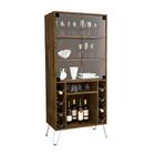 Cristaleira Adega Scala Sala De Estar Pé De Aço