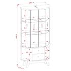 Cristaleira Ambiente Moss Calacata Off White - Madetec