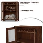 Cristaleira Antiga Arvid Castanho Atraente