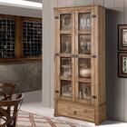 Cristaleira Antiga Para Sala De Jantar Madeira Maciça 2 Porta