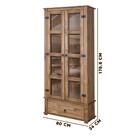 Cristaleira Antiga Para Sala De Jantar Madeira Maciça 2 Porta