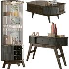 Cristaleira Aparador Mesa De Centro Esmarin Mdt