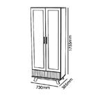 Cristaleira Arcade Ripado 2 Portas Com Adega - Pr Móveis