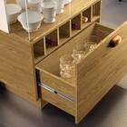 Cristaleira Aura Carvalho Intense / Off White - Hb Móveis