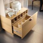 Cristaleira Aura Hb Móveis 2 Portas De Vidro 1 Gaveta