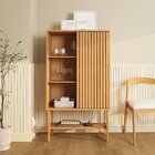 Cristaleira Baixa Magna Porta Ripada Cabecasa Madeiraoriginal