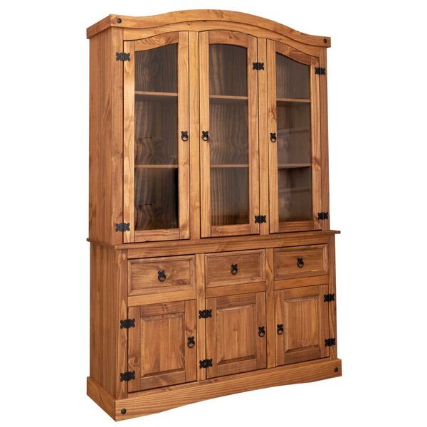 Cristaleira Balcão 3 Portas Com Vidro 3 Gavetas Com Oratório