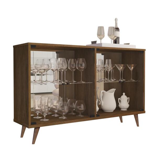 Cristaleira Balcão 4011 Canela Jb Bechara Móveis