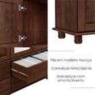 Cristaleira Balcao Buffet E Aparador Madeira Maciça Milani St