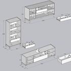 Cristaleira Balcao Buffet E Rack Sala De Estar Milani Store