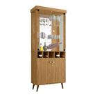 Cristaleira Bar Adega P/ Taças E Bebidas Monza Cor Cinamomo