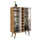 Cristaleira Bar Adega Taças Bebidas Modena Cor Cin/off White