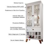 Cristaleira Bar Com Nicho Adega Sala De Estar Andorra Branco