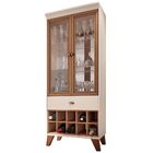 Cristaleira Bar Com Nicho Adega Sala De Estar Andorra Off Whi