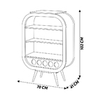 Cristaleira Bar Com Nicho Sala De Estar Ateneu Pés Palito Imb