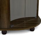 Cristaleira Bar De Canto Com Portas De Vidro E Espelho Maciei