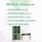 Cristaleira Bar E Aparador Mdf/madeira Maciça Milao Fnt