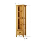 Cristaleira Bella 1 Gaveta 1 Porta Com Vidro 54,7cmx188,5cm M