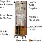Cristaleira Buffet Aparador Mesa De Centro Mdt