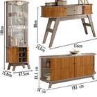 Cristaleira Buffet Aparador Mesa De Centro Mdt