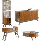 Cristaleira Buffet Aparador Mesa De Centro Mdt