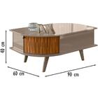 Cristaleira Buffet Aparador Mesa De Centro Mdt